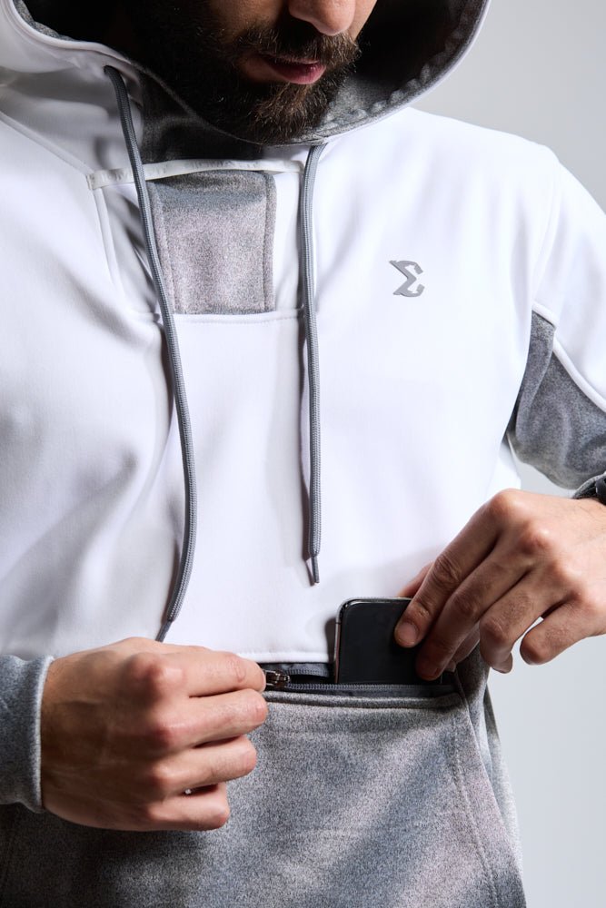 Dove Grey Athletic Gym Workout Hoodie