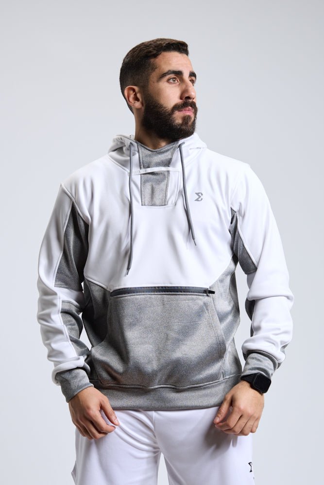 Dove Grey Athletic Gym Workout Hoodie
