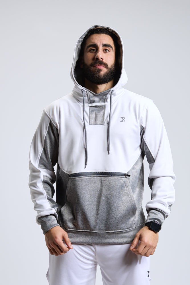 Dove Grey Athletic Gym Workout Hoodie