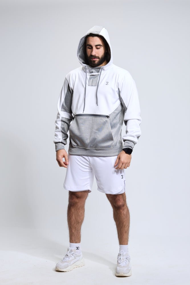 Dove Grey Athletic Gym Workout Hoodie