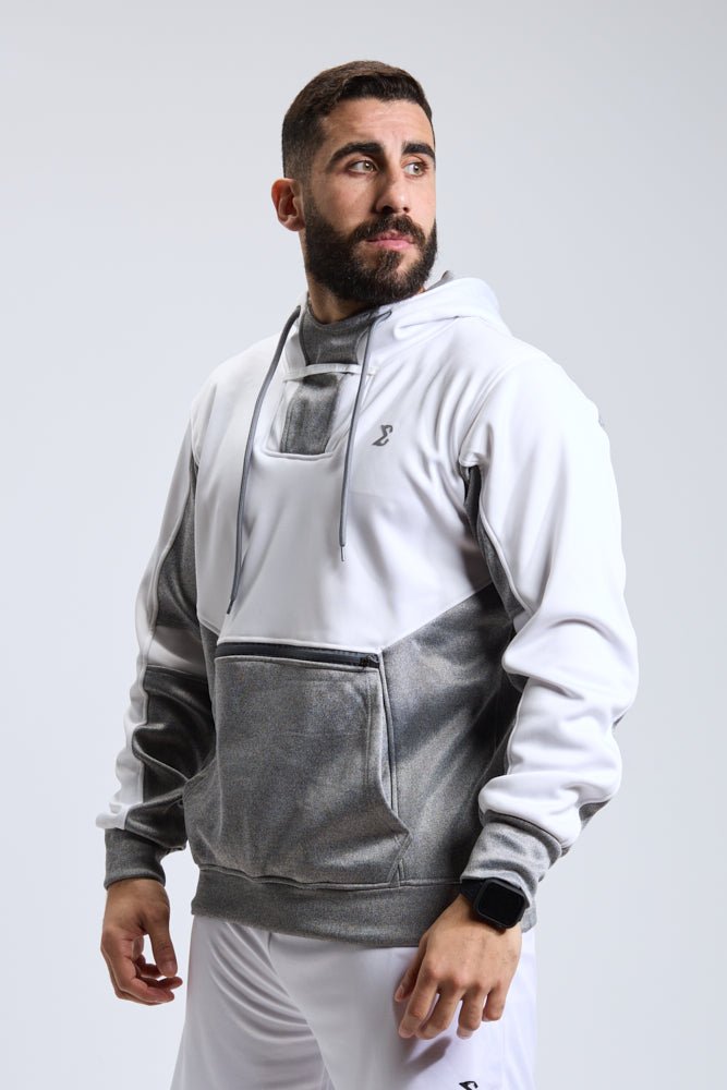 Dove Grey Athletic Gym Workout Hoodie