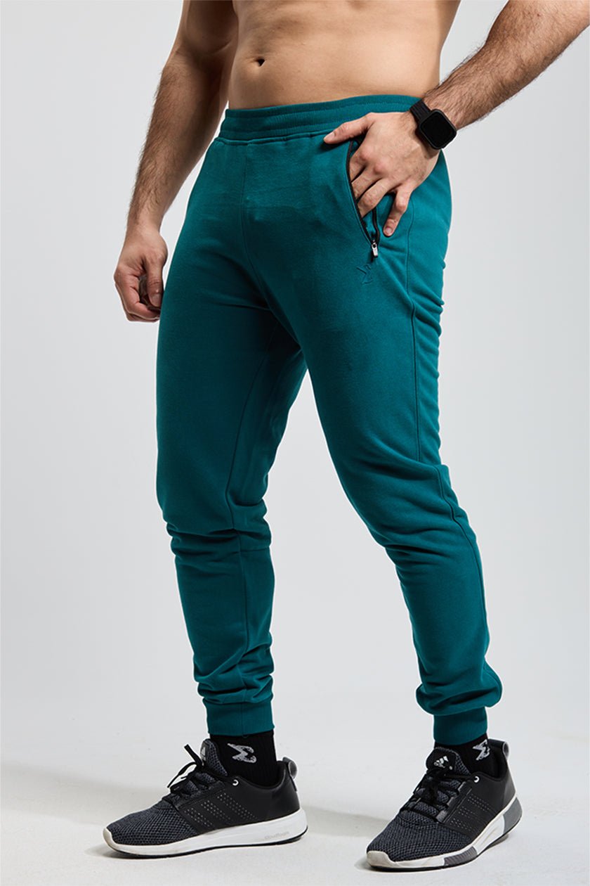Forest Green Casual Gym Workout Joggers
