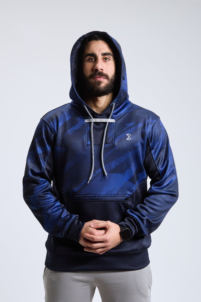 Ocean Blue Athletic Gym Workout Hoodie