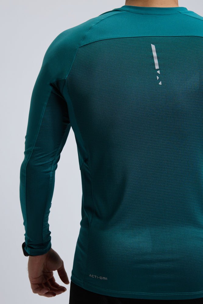 Pine Long Sleeve Gym Workout Performance Top