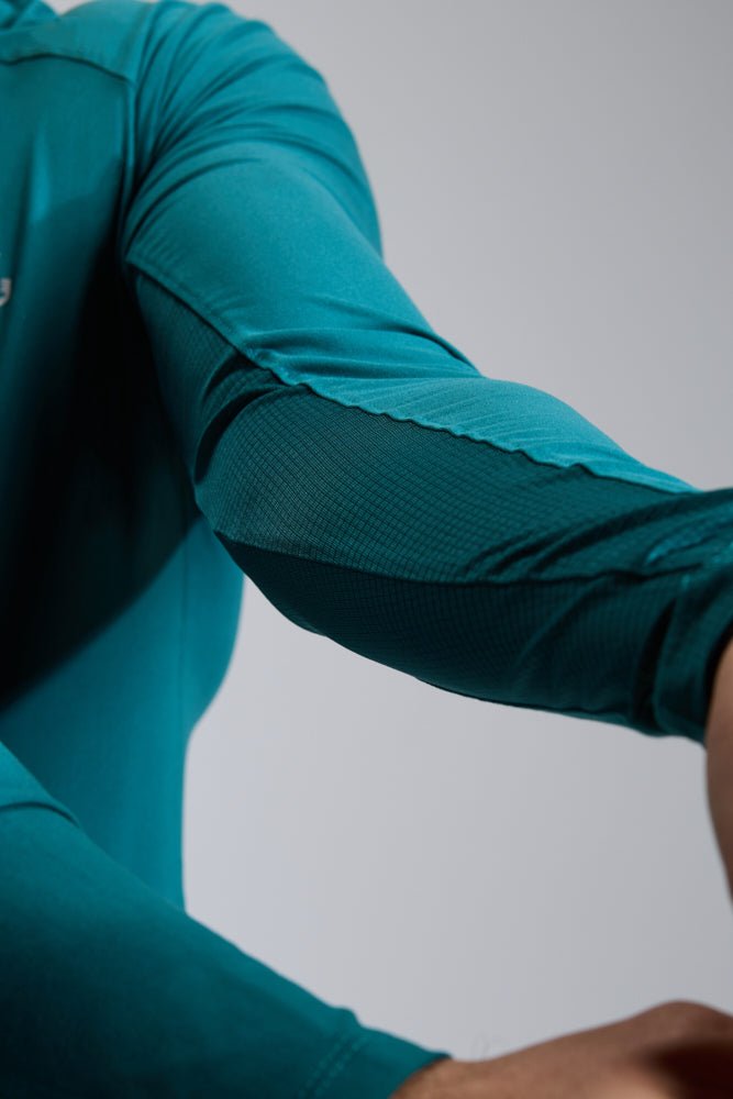 Pine Long Sleeve Gym Workout Performance Top